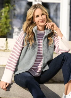 Weste aus flauschigem Kunstfell