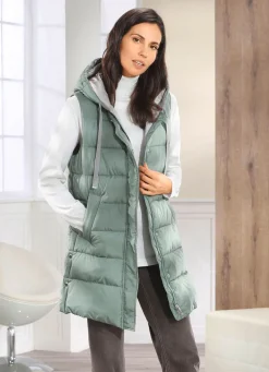 Weste mit fester Kapuze