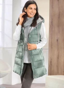 Weste mit fester Kapuze