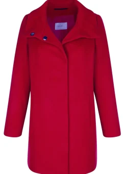 Wolljacke mit verdeckter Druckerleiste