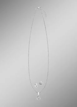 Wunderschönes Schmuck-Set aus Silber, 2-teilig