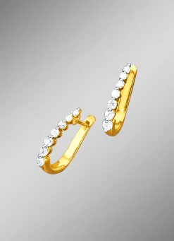 Wundervolle Klappcreolen mit Brillanten