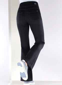Yoga-Jeans mit ausgestellter Fußweite