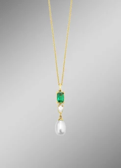 Zarte Raffinesse – Anhänger mit Perle und Kristallglanz