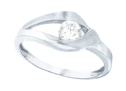 Zauberhafter Damenring mit synth. Zirkonia