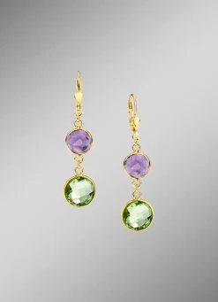 Zeitlose Eleganz: Ohrringe mit bunten Quarzen