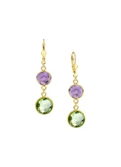 Zeitlose Eleganz: Ohrringe mit bunten Quarzen
