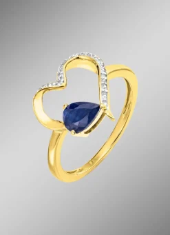 Zeitlose Romantik: Damenring mit echtem Safir