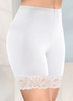 Zweierpack Longpants mit Spitze an den Beinabschlüssen