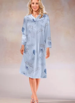 Zweierpack Nachthemden, 3/4 -langen Ärmeln mit Knopfleiste