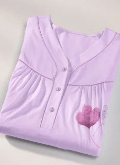 Zweierpack Nachthemden, 3/4 -langen Ärmeln mit Knopfleiste