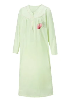 Zweierpack Nachthemden, 3/4 -langen Ärmeln mit Knopfleiste