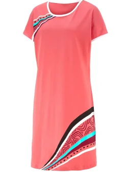 Zweierpack Nachthemden, kürzer geschnitten aus Baumwolle