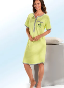 Zweierpack Nachthemden, Kurzarm mit Knopfleiste