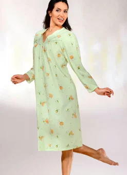 Zweierpack Nachthemden, Langarm mit Knopfleiste