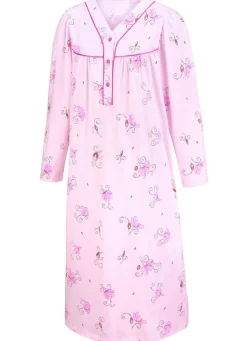 Zweierpack Nachthemden, Langarm mit Knopfleiste