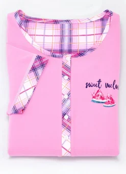 Zweierpack Nachthemden mit Knopfleiste