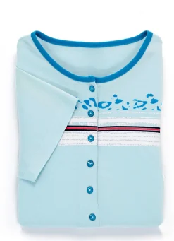 Zweierpack Nachthemden mit platziertem Druck vorne