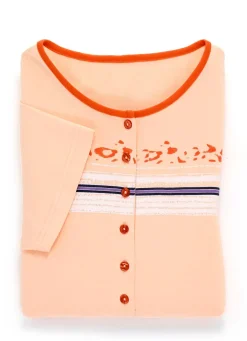 Zweierpack Nachthemden mit platziertem Druck vorne