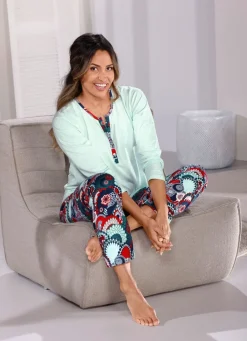 Zweierpack Schlafanzüge aus Baumwolle, lang- und kurzarm