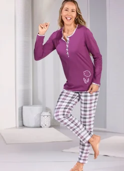 Zweierpack Schlafanzüge, lange Hose mit Dehnbund