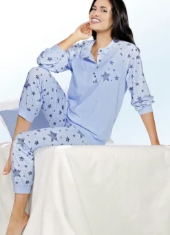 Zweierpack Schlafanzüge mit Bündchen und Sternchendessin