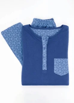 Zweierpack Schlafanzüge mit Knopfleiste und langen Ärmeln