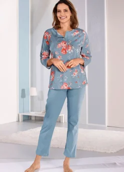 Zweierpack Schlafanzüge mit langen Ärmeln und langer Hose