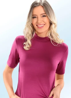 Zweierpack Shirts mit Stehkragen und kurzen Ärmeln