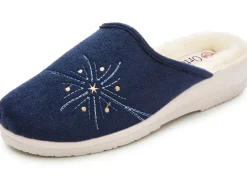 Zweierpack, warme Damen-Hausschuhe, Weite H, mit Wolle